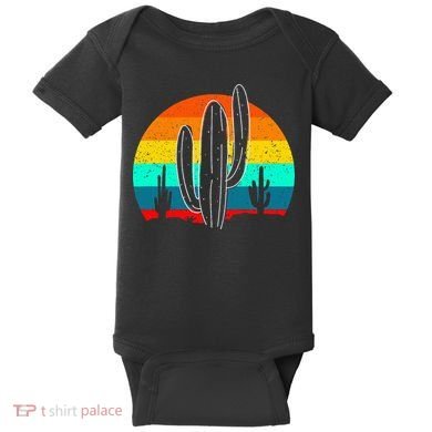Vintage Saguaro Cactus Retro Arizona Desert Cactaceae Baby Bodysuit