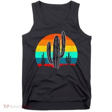 Vintage Saguaro Cactus Retro Arizona Desert Cactaceae Tank Top