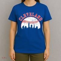 Vintage Skyline Cleveland Baseball T-Shirt thumb 4