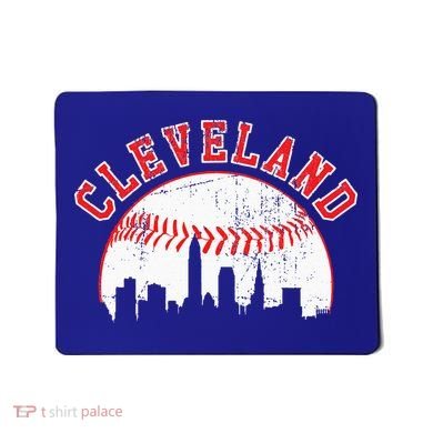 Vintage Skyline Cleveland Baseball Mousepad