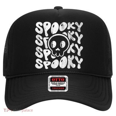 Vintage Spooky Creepy Ghost Skull Halloween Hat