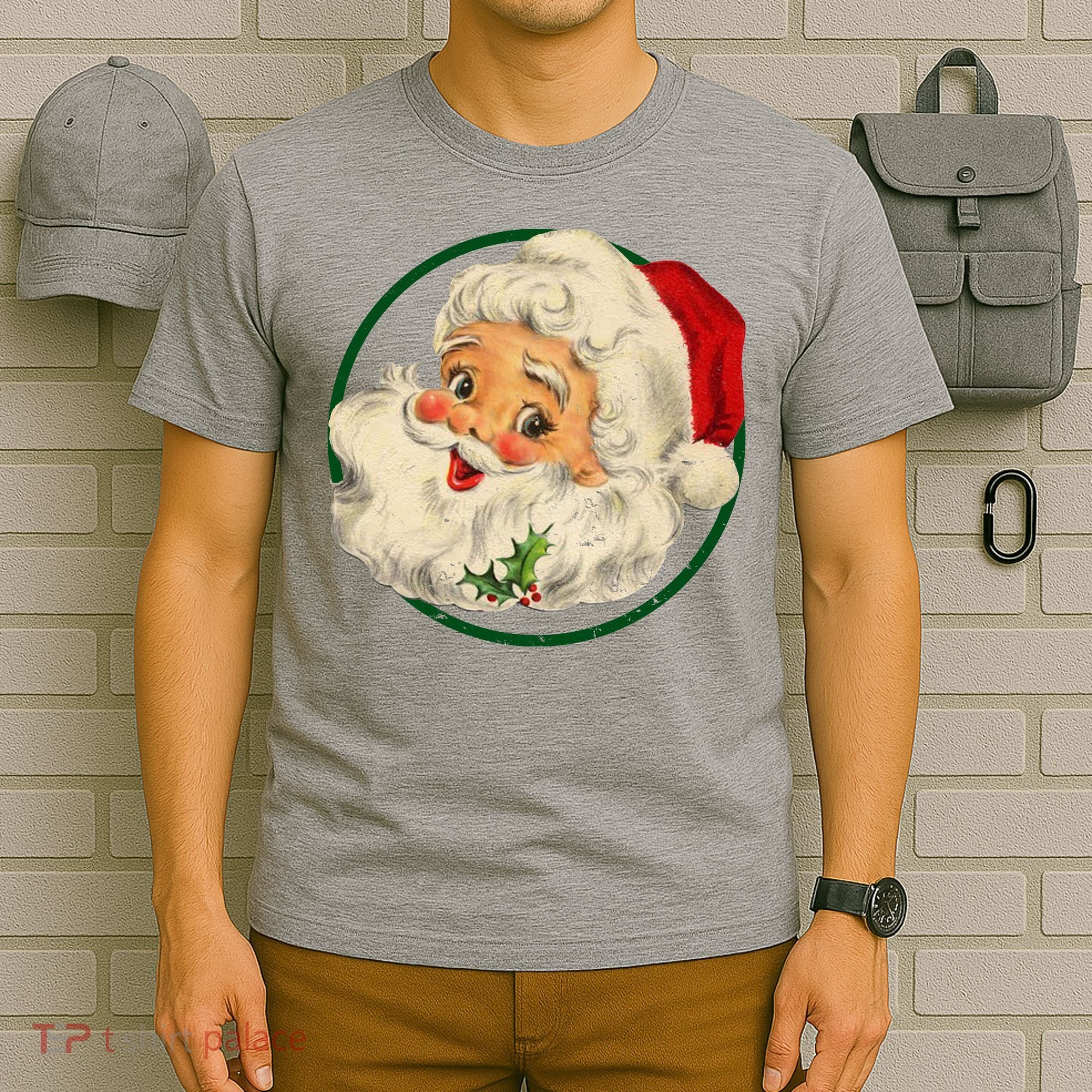 Vintage Santa Claus Christmas Gift T-Shirt