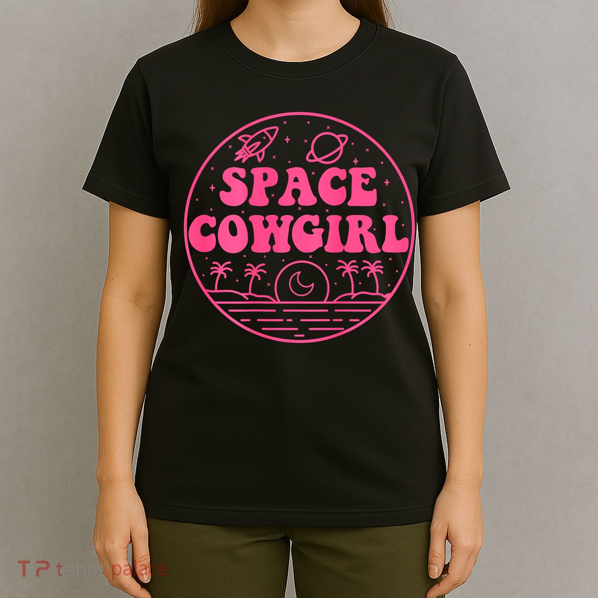 Vintage Space Cowgirls Bachelorette Party Rodeo Western T-Shirt