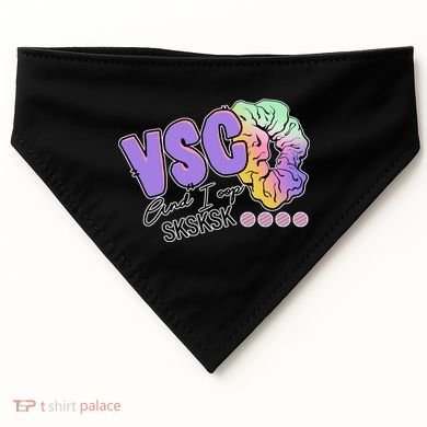 Vsco And I Oop Sksksk Funny Meme USA-Made Doggie Bandana