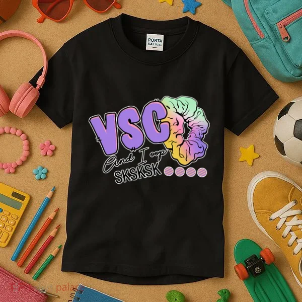 Vsco And I Oop Sksksk Funny Meme Kids T-Shirt