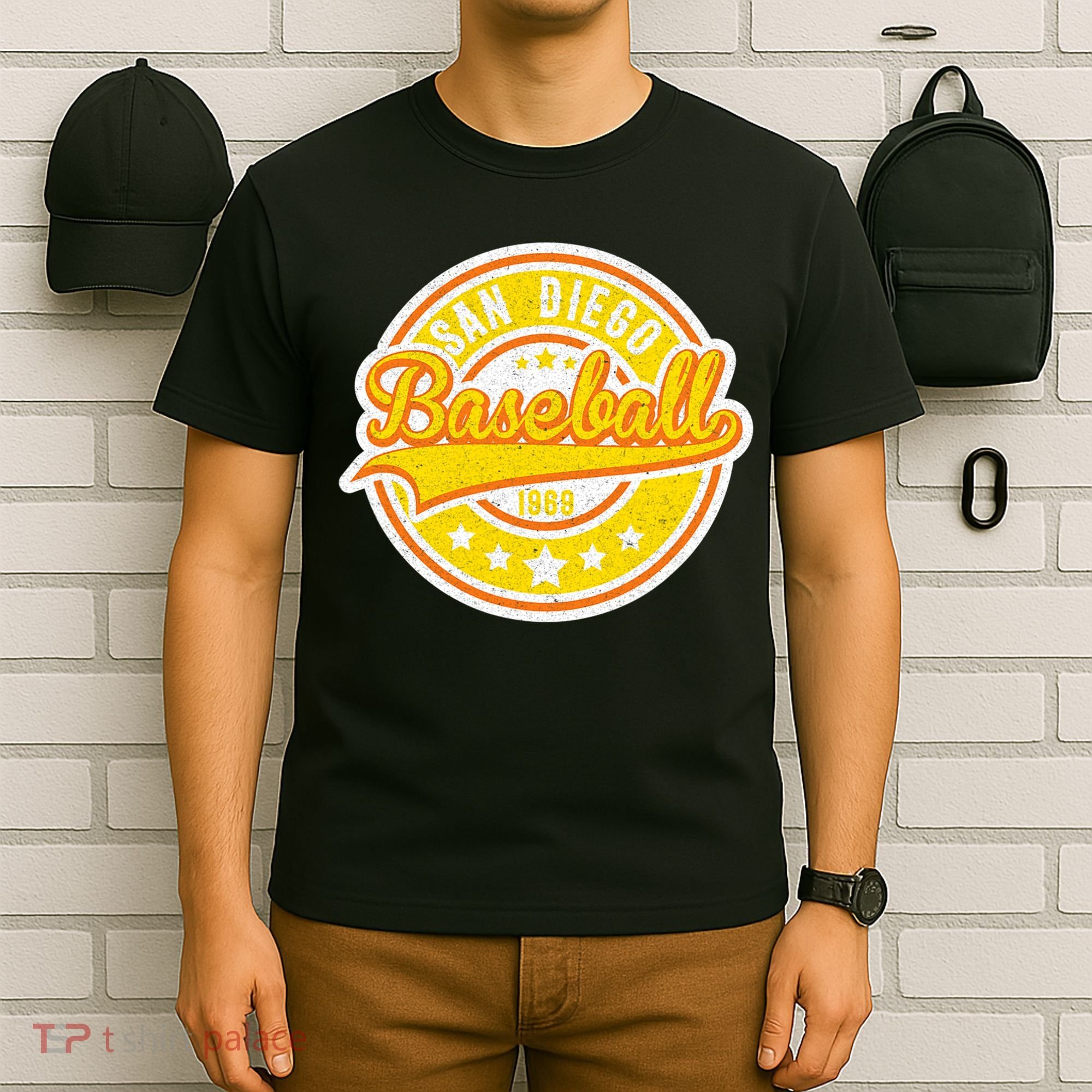 Vintage San Diego SD Baseball Game Day Padre T-Shirt