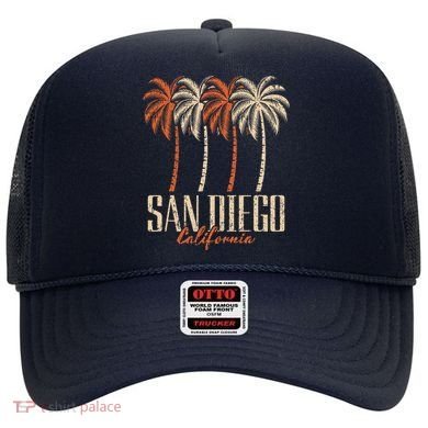 Vintage San Diego California Palm Trees Retro Hat