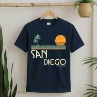 Vintage San Diego California Sunset Palms T-Shirt thumb 2