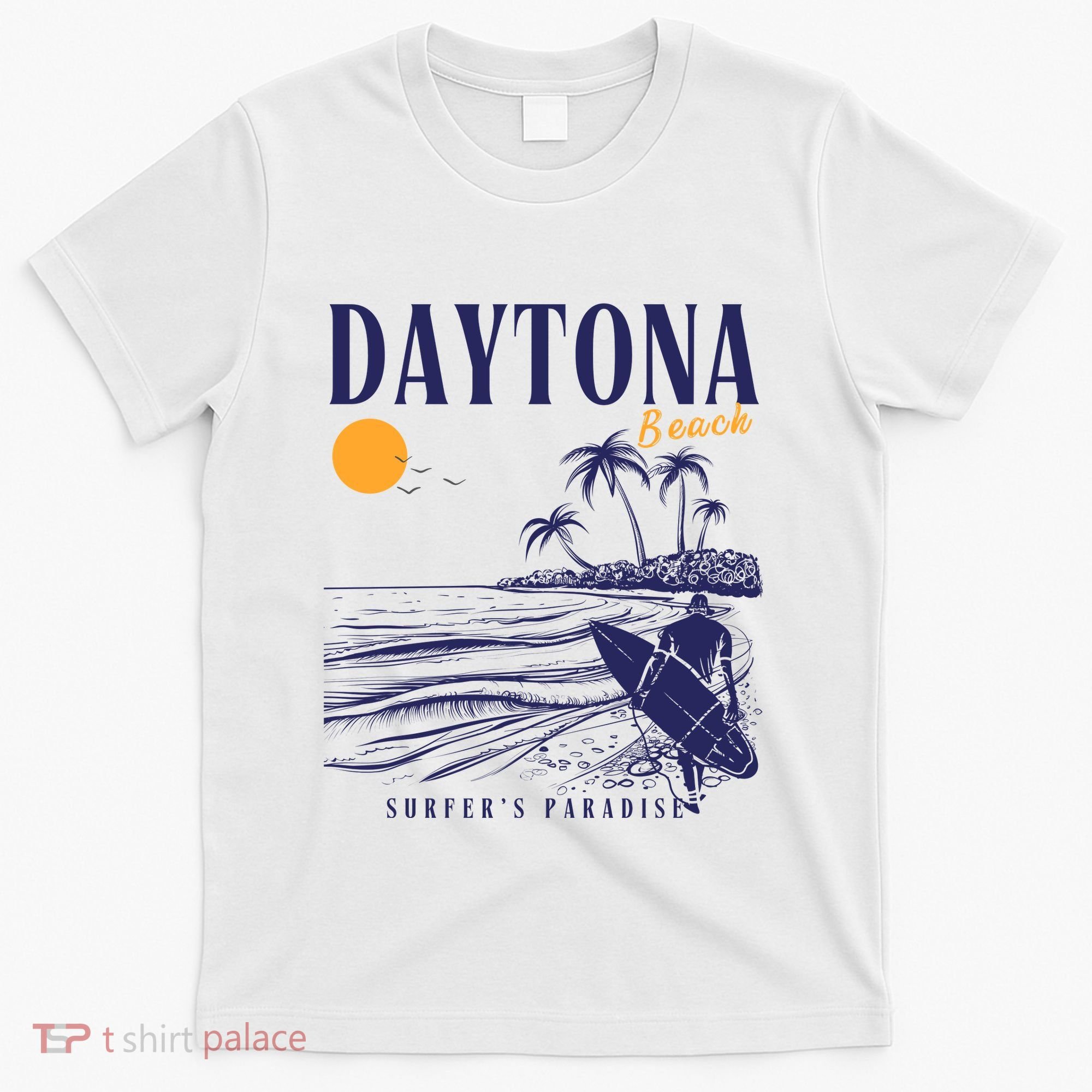 Vintage Surfing Daytona Beach Florida // Retro Surfer // SurferS Paradi T-Shirt