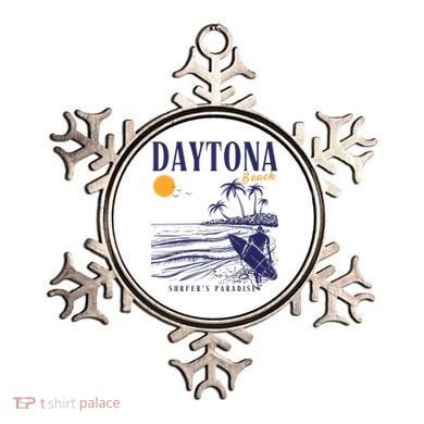 Vintage Surfing Daytona Beach Florida // Retro Surfer // SurferS Paradi Ornament