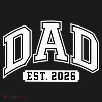 Varsity Sporty Dad Est 2026  Backpack thumb 2