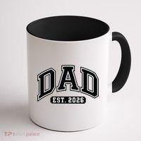 Varsity Sporty Dad Est 2026  Coffee Mug thumb 1