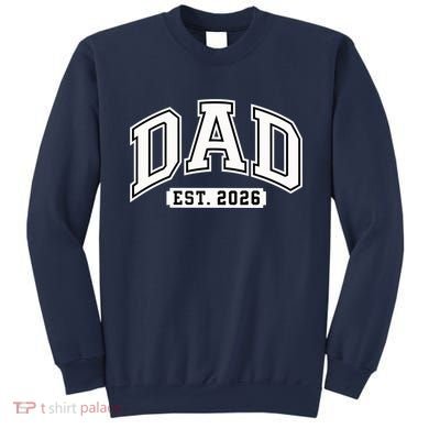 Varsity Sporty Dad Est 2026  Sweatshirt