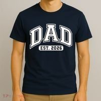 Varsity Sporty Dad Est 2026  T-Shirt thumb 3