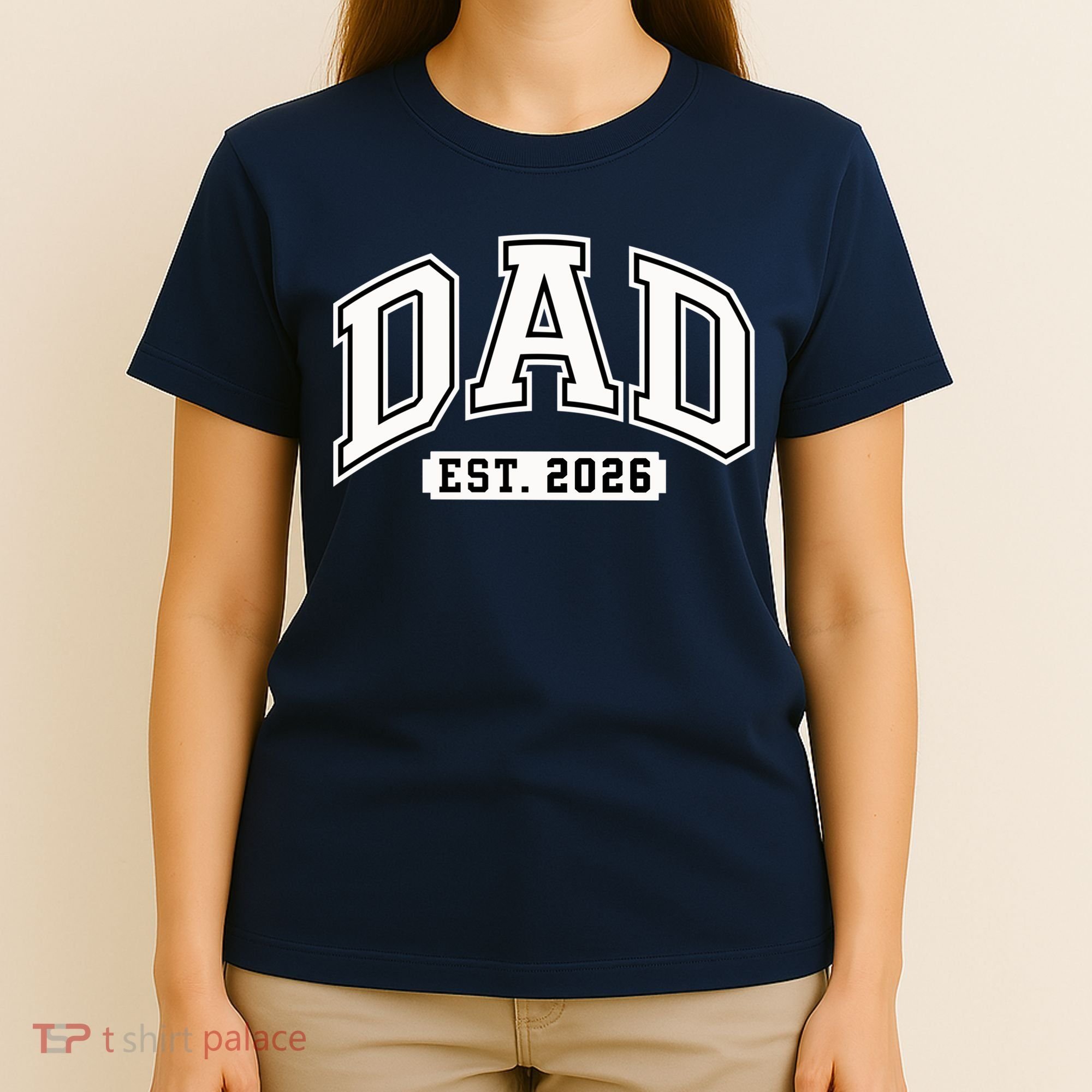 Varsity Sporty Dad Est 2026  T-Shirt