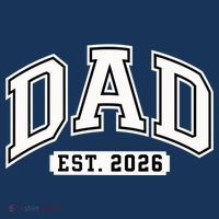 Varsity Sporty Dad Est 2026  Button thumb 1