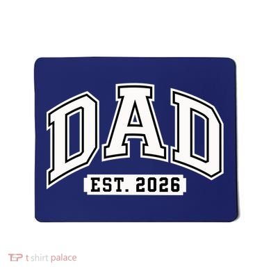 Varsity Sporty Dad Est 2026  Mousepad