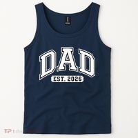 Varsity Sporty Dad Est 2026  Tank Top thumb 2