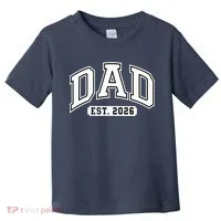Varsity Sporty Dad Est 2026  Toddler T-Shirt thumb 0