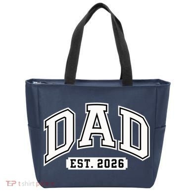 Varsity Sporty Dad Est 2026  Tote Bag