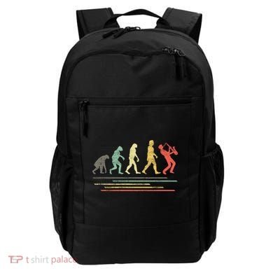 Vintage Saxophonist Evolution Saxophone Player Gift Backpack