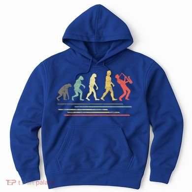 Vintage Saxophonist Evolution Saxophone Player Gift Hoodie