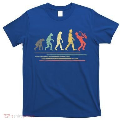 Vintage Saxophonist Evolution Saxophone Player Gift T-Shirt