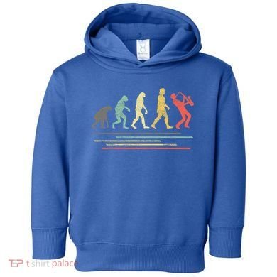 Vintage Saxophonist Evolution Saxophone Player Gift Toddler Hoodie