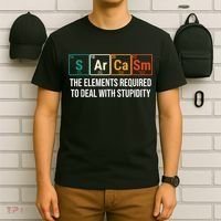 Vintage Sarcasm Elements Stupidity Chemistry Science T-Shirt thumb 6
