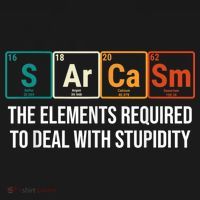 Vintage Sarcasm Elements Stupidity Chemistry Science T-Shirt thumb 7
