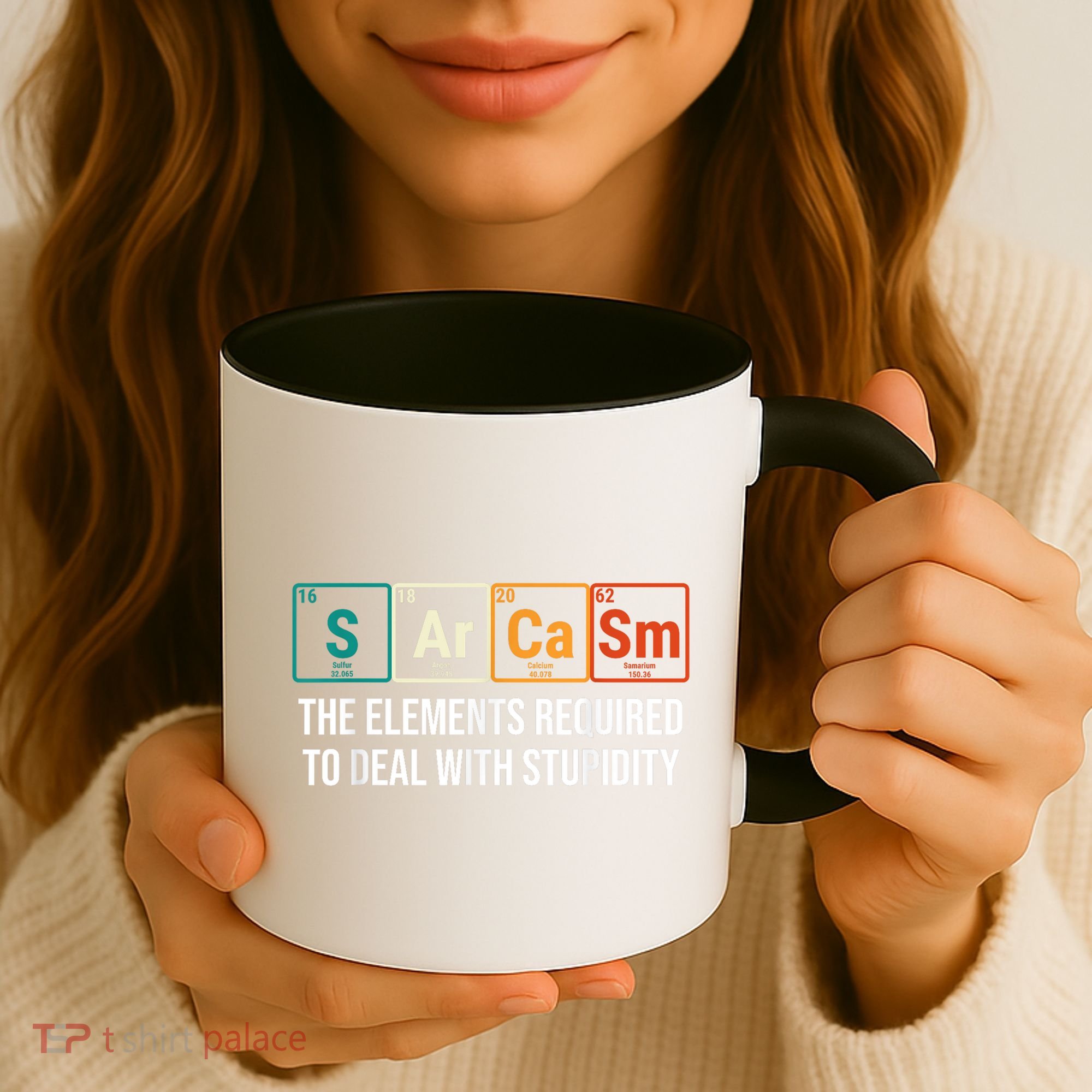 Vintage Sarcasm Elements Stupidity Chemistry Science Coffee Mug