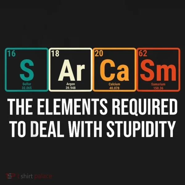 Vintage Sarcasm Elements Stupidity Chemistry Science Women's Tank Top