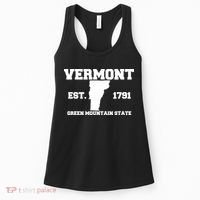Vermont Souvenir Est 1791 Green Mountain For Men Women Kids Women's Tank Top thumb 0