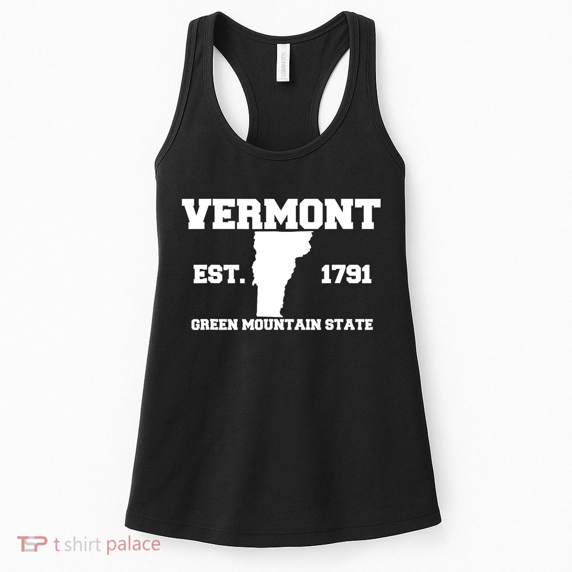 Vermont Souvenir Est 1791 Green Mountain For Men Women Kids Women's Tank Top