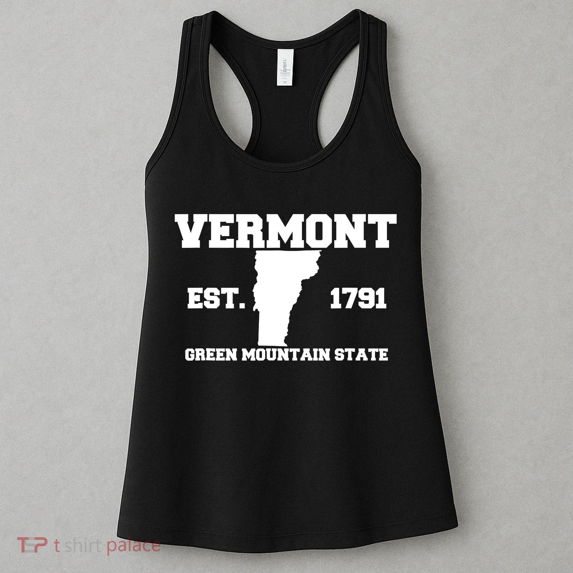 Vermont Souvenir Est 1791 Green Mountain For Men Women Kids Women's Tank Top