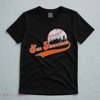 Vintage San Francisco Skyline Game Day Retro Baseball T-Shirt thumb 5