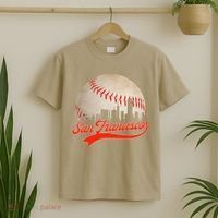 Vintage San Francisco Baseball Cityscape Lover Women T-Shirt thumb 2