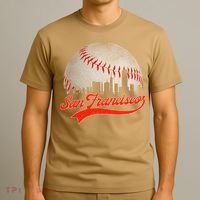 Vintage San Francisco Baseball Cityscape Lover Women T-Shirt thumb 3
