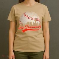 Vintage San Francisco Baseball Cityscape Lover Women T-Shirt thumb 4
