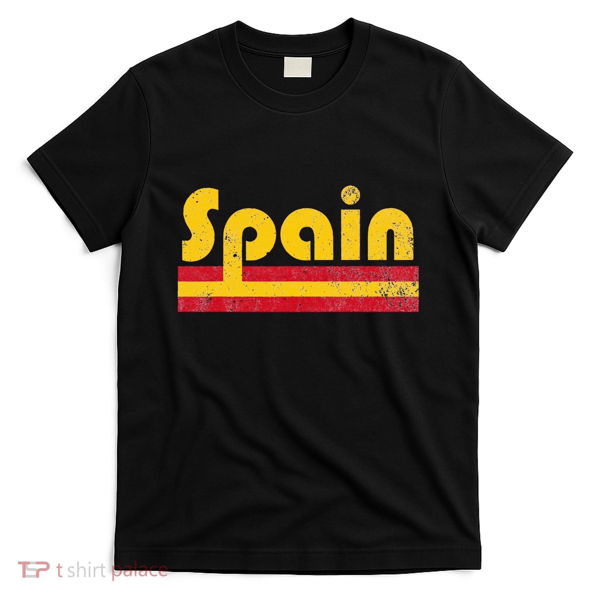 Vintage Spanish Flag Spain Pride Roots Heritage Gift T-Shirt
