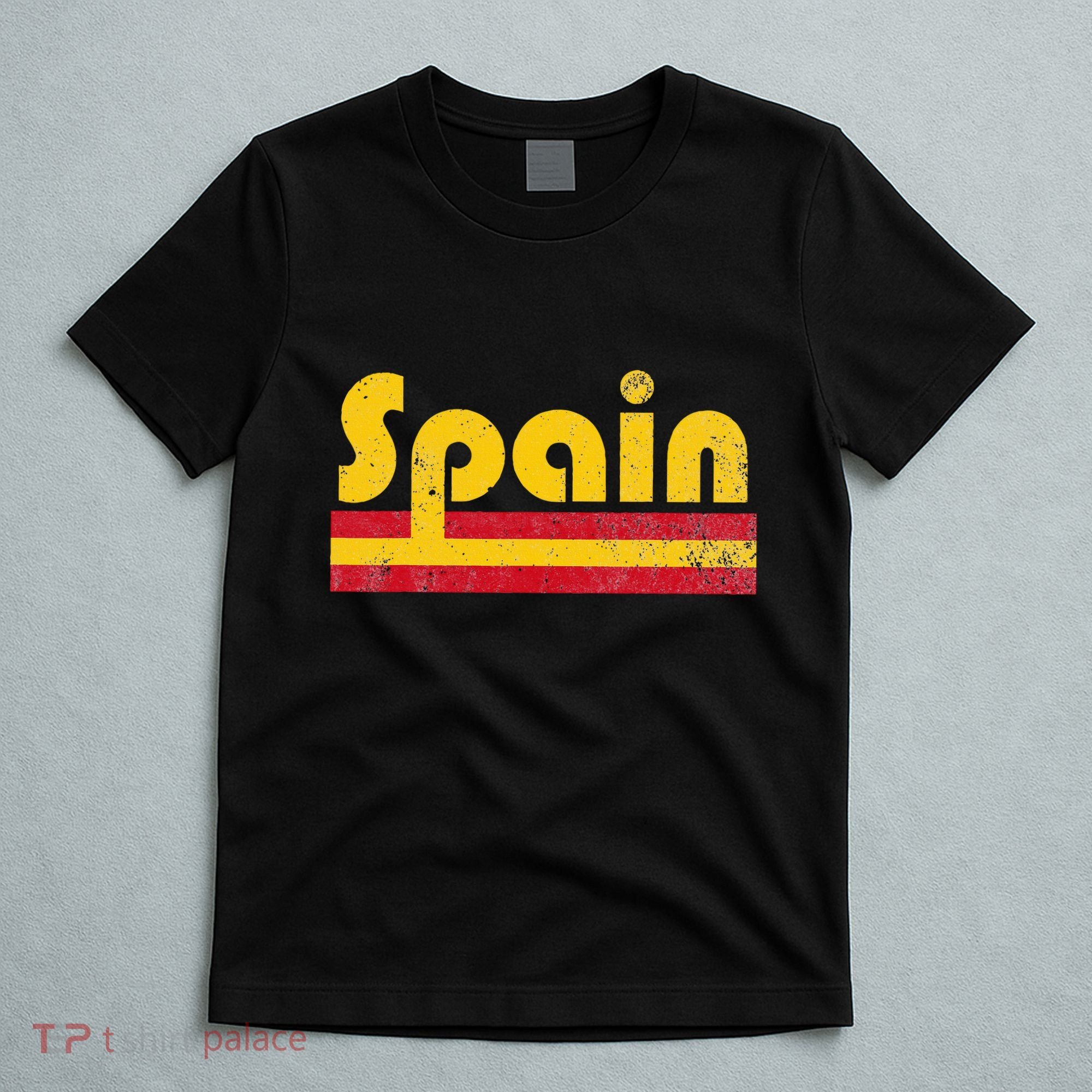 Vintage Spanish Flag Spain Pride Roots Heritage Gift T-Shirt