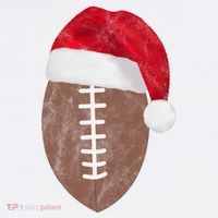 Vintage Santa Football Lover Christmas T-Shirt thumb 7