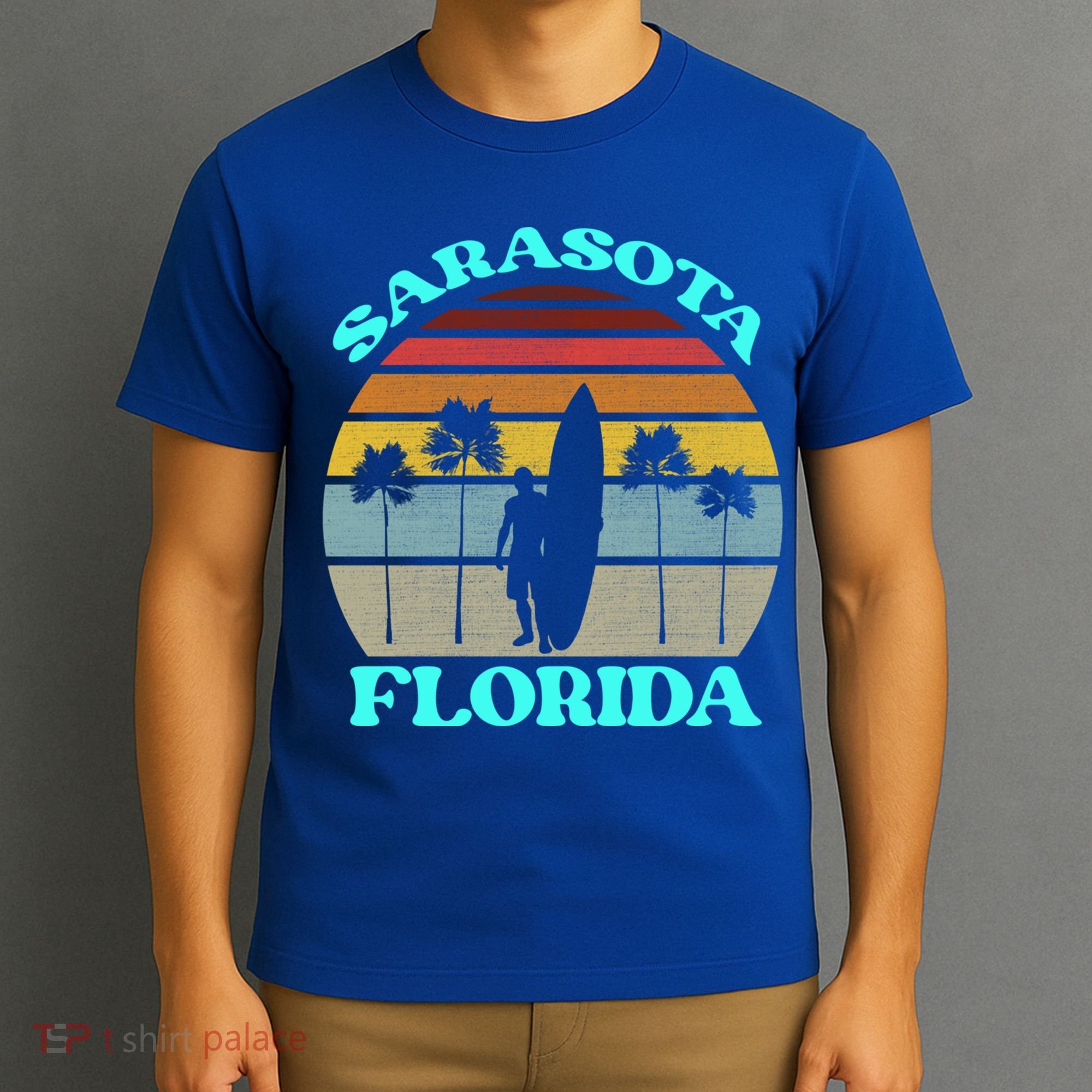 Vintage Sarasota Florida Summer Travel 80s Beach Souvenirs Gift T-Shirt