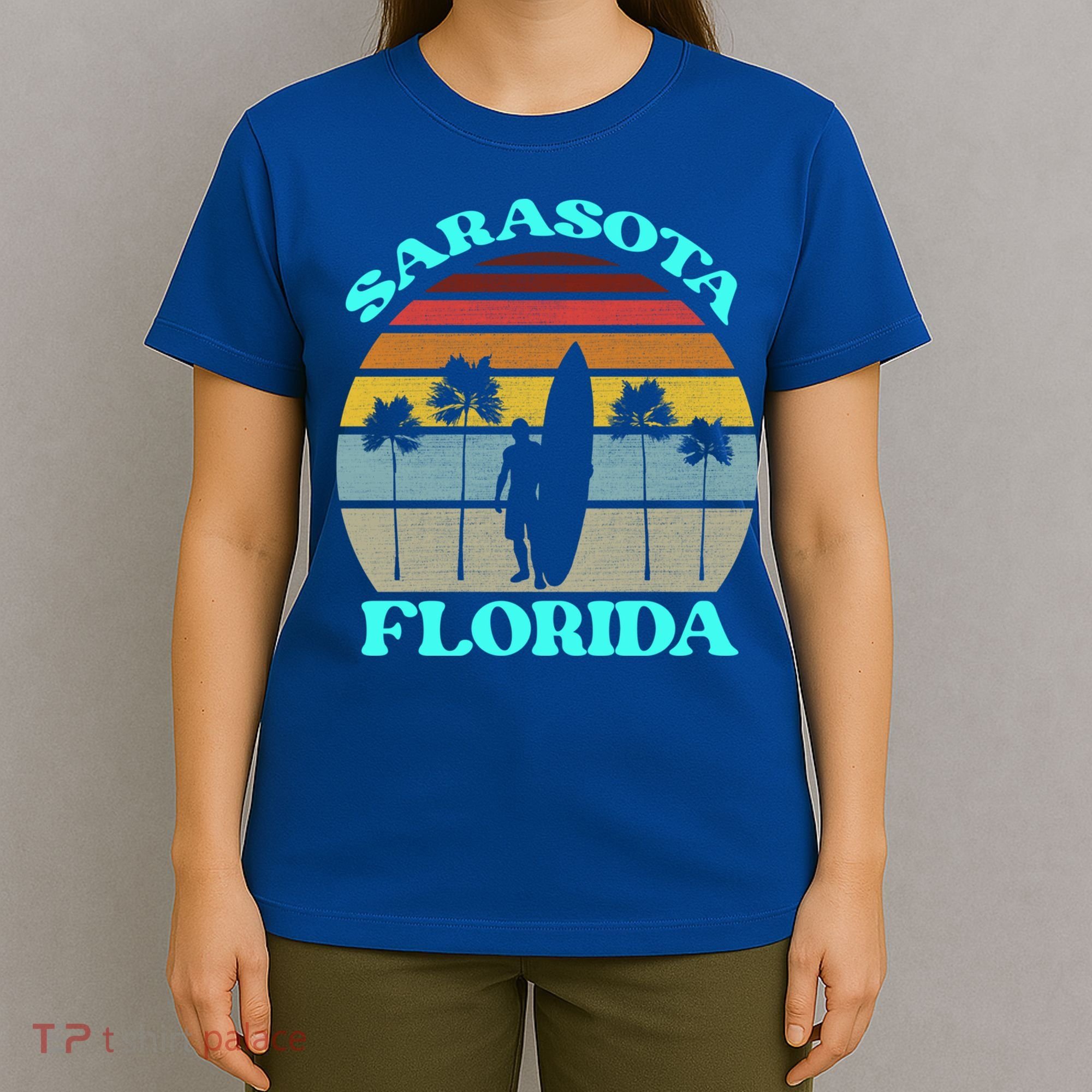 Vintage Sarasota Florida Summer Travel 80s Beach Souvenirs Gift T-Shirt