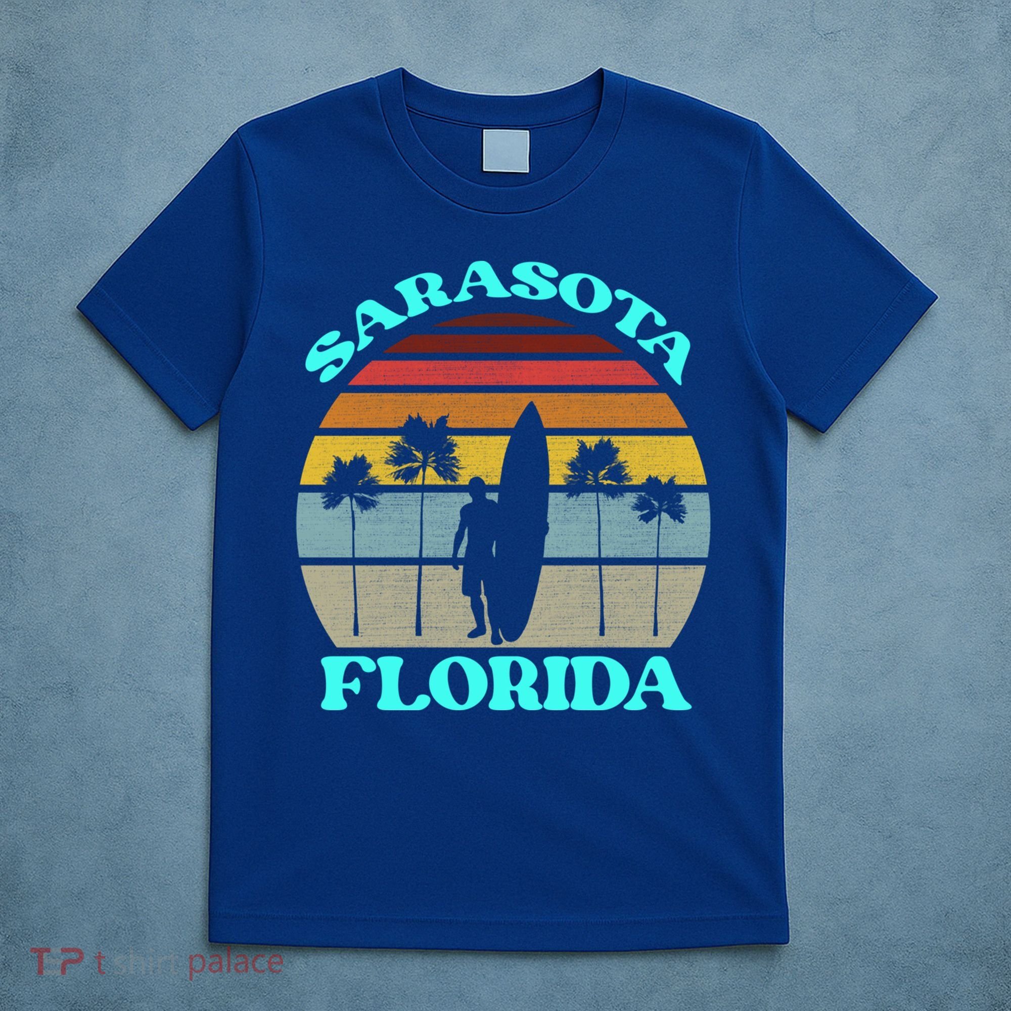 Vintage Sarasota Florida Summer Travel 80s Beach Souvenirs Gift T-Shirt