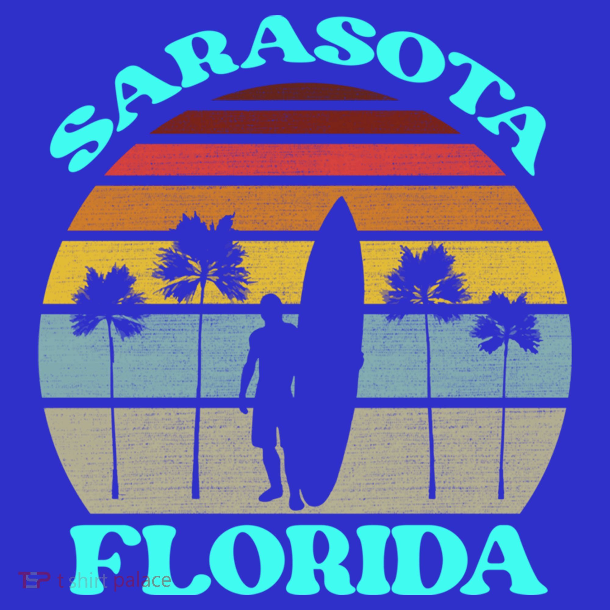 Vintage Sarasota Florida Summer Travel 80s Beach Souvenirs Gift T-Shirt