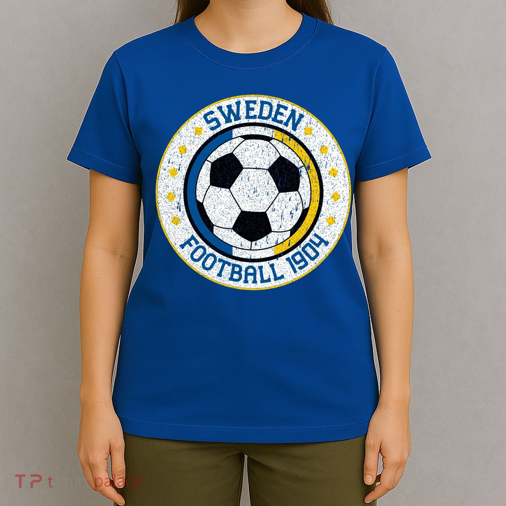 Vintage Sweden Football 1904 Soccer Fan Apparel T-Shirt