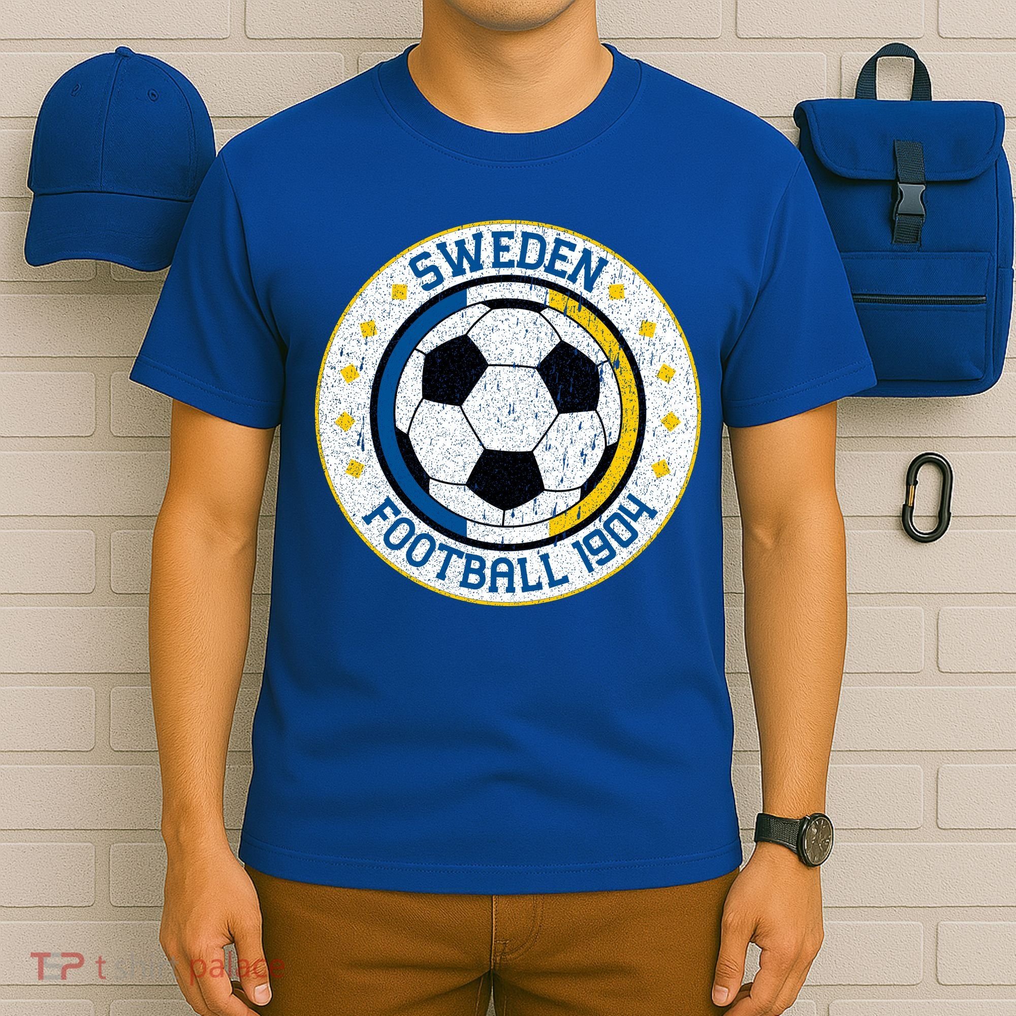 Vintage Sweden Football 1904 Soccer Fan Apparel T-Shirt