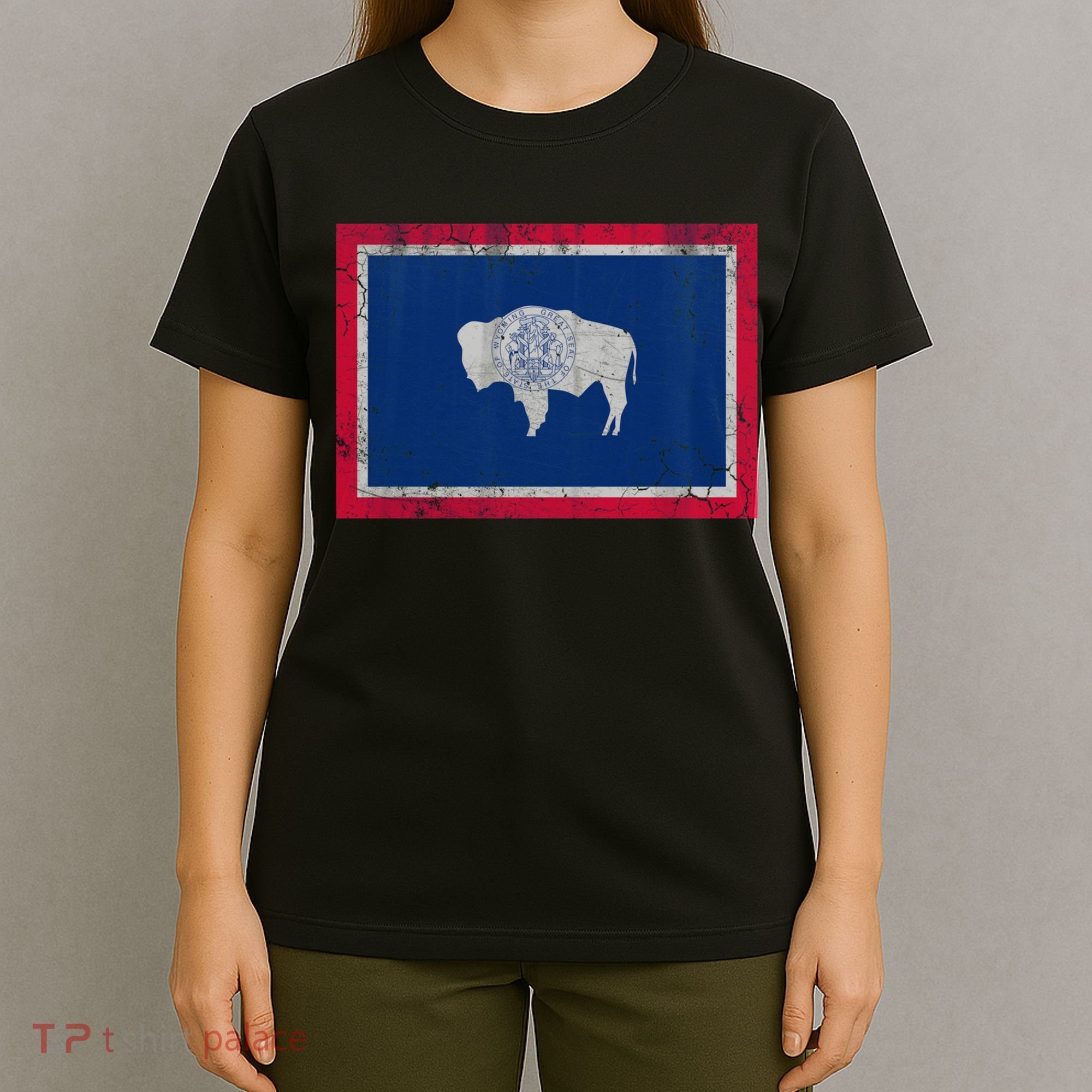 Vintage State Flag Of Wyoming T-Shirt
