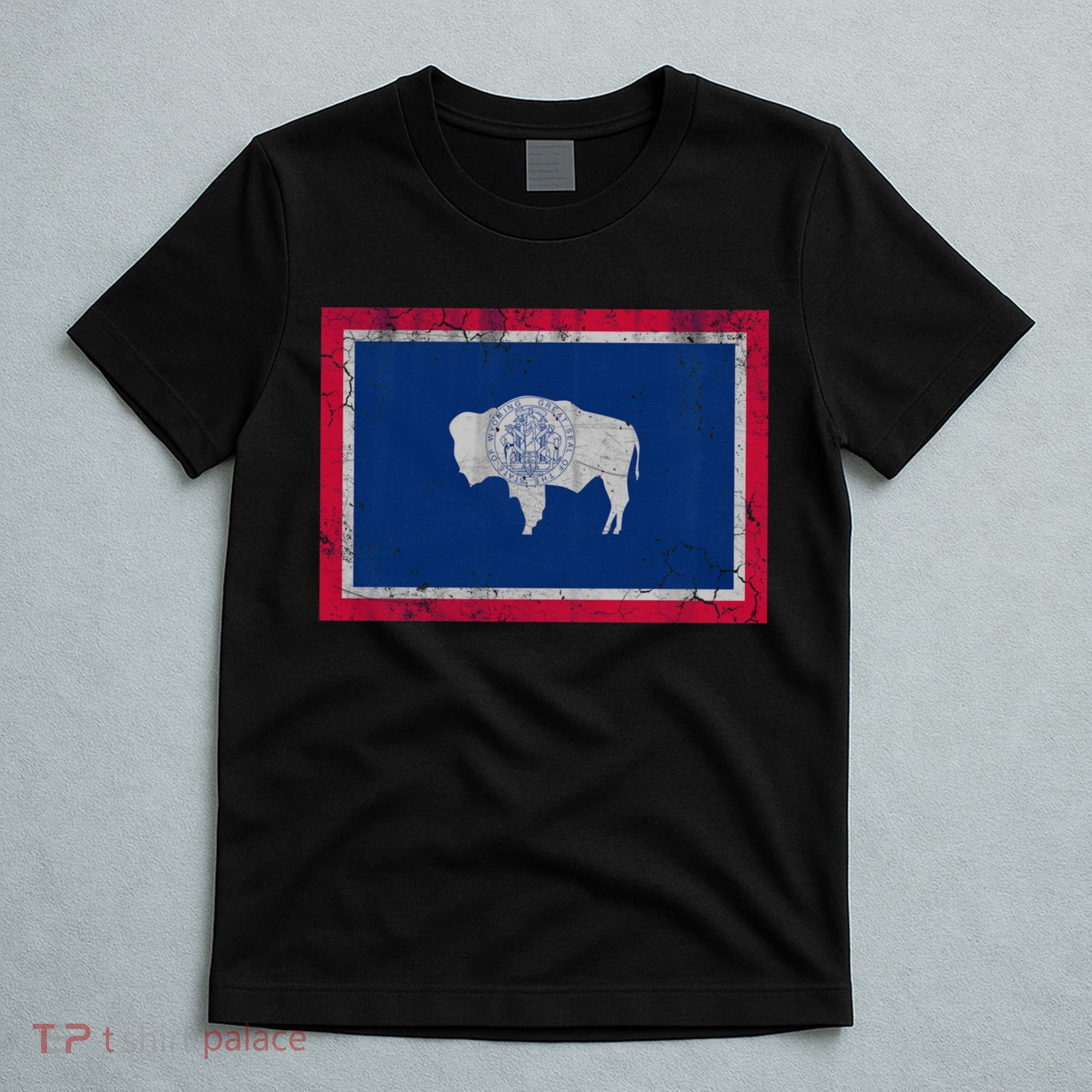 Vintage State Flag Of Wyoming T-Shirt